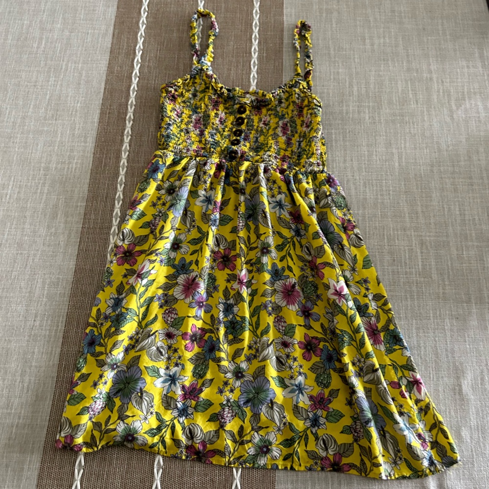 Yellow flower dress